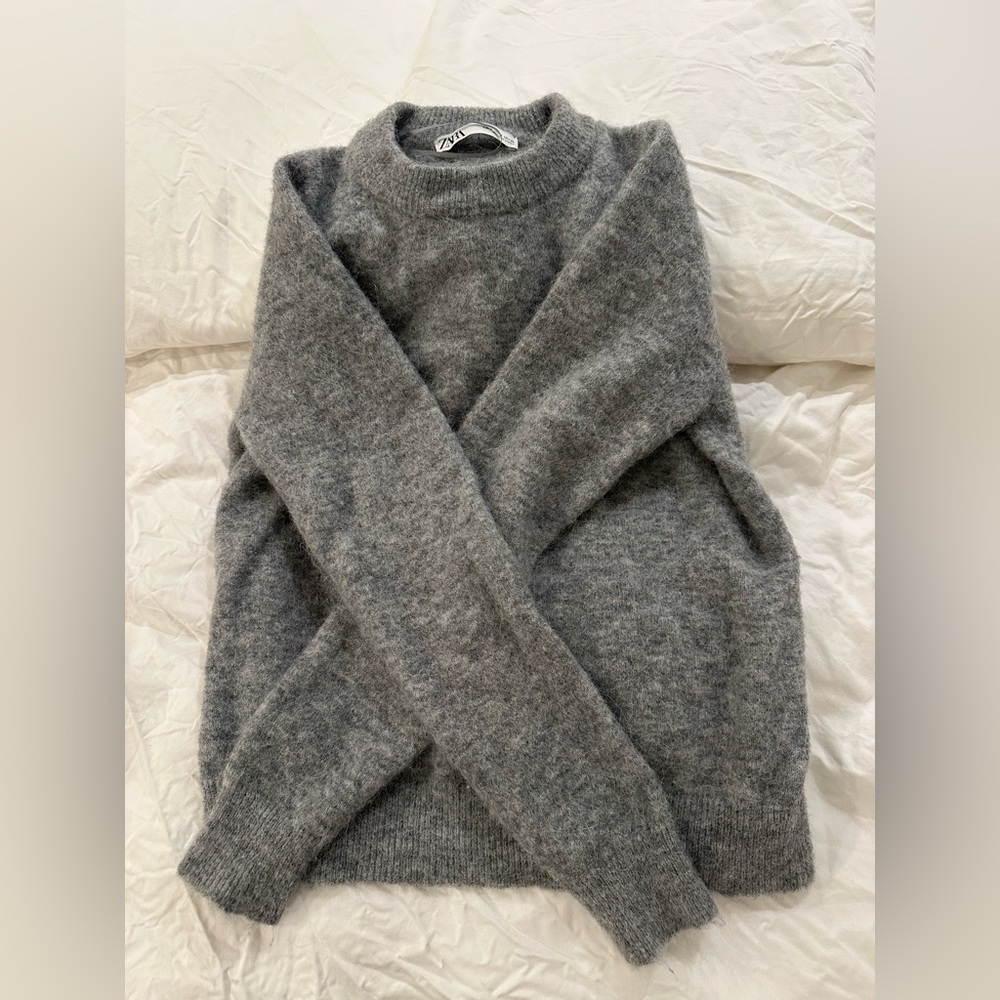 ZARA BASIC WOOL AND ALPACA BLEND SWEATER